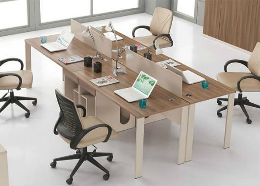 屏风式办公桌 四人位办公屏风 wxpf043 产品类型:屏风工作位 订购热线